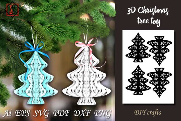 Download 3D Christmas Tree Toy_4 / DIY Crafts - Craf Collection