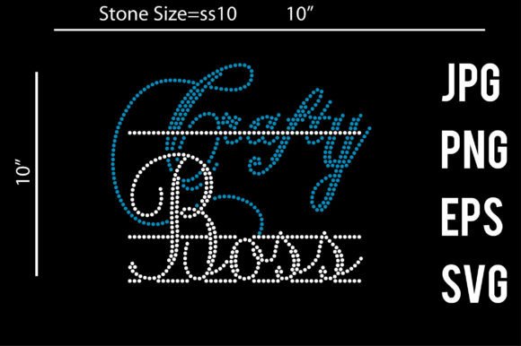 Download Crafty Boss Rhinestone Template Design - Craf Collection