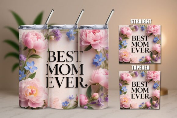 Download Best Mom Bold Font Tumbler Wrap - Mom Collection