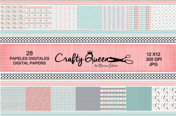 Download Digital Paper  Crafty Queen - Craf Collection