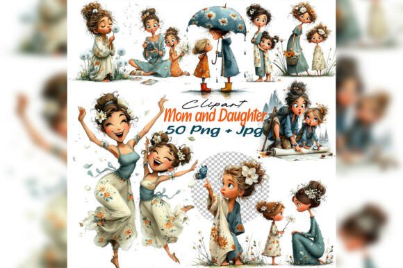 Download Mom and Daughter Clipart Mother’s Day - Mom Collection